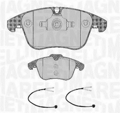 MAGNETI MARELLI 363916060668 -  Комплект тормозных колодок, дисковый тормоз